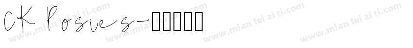 CK Posies字体转换